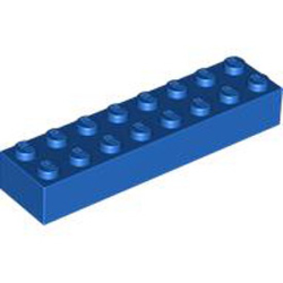 Brick 2x8 Bright Blue