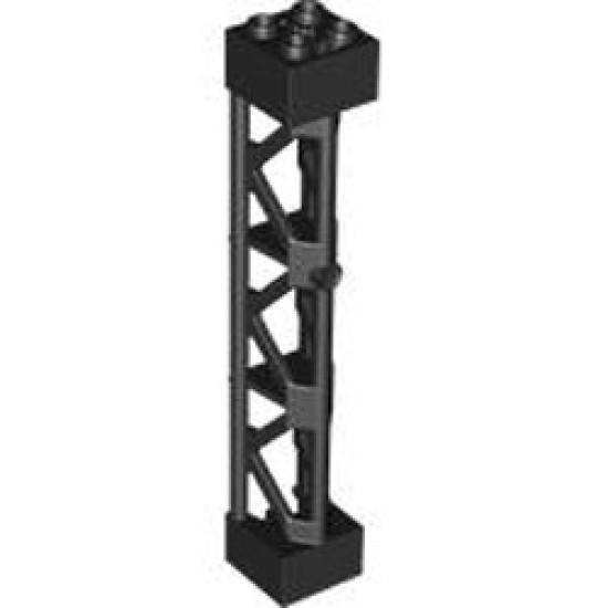 Lattice Tower 2x2x10 with Cross Black