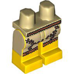Lower Body with Animal Skirt Brick Yellow