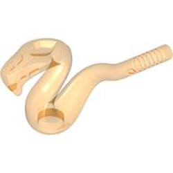 Mini Snake with Diameter 3.2 Shaft Transparent Bright Orange