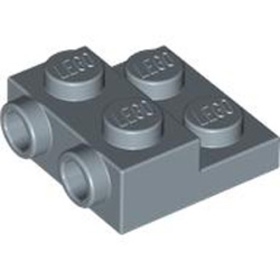 Plate 2x2x2/3 with 2 Horizontal Knob Sand Blue