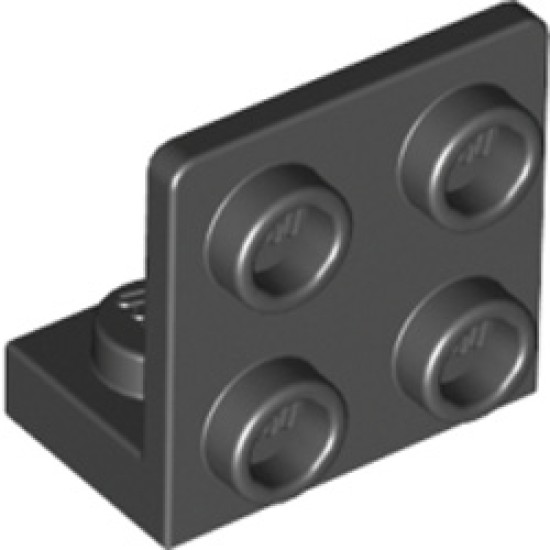 Angular Plate 1x2 2/2 Black