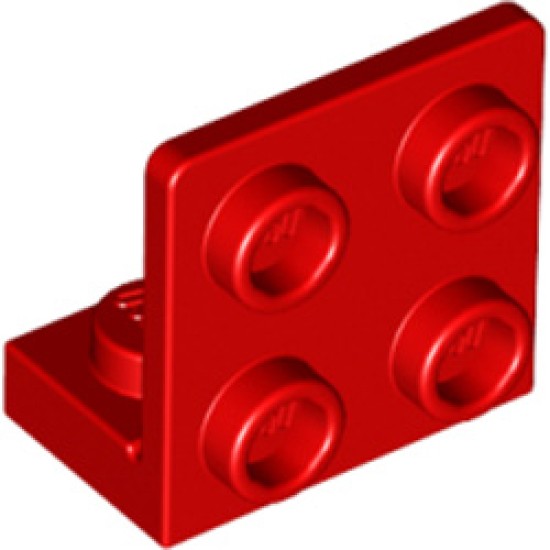 Angular Plate 1x2 2/2 Bright Red