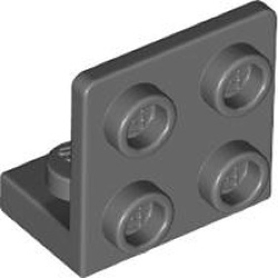 Angular Plate 1x2 2/2 Dark Stone Grey