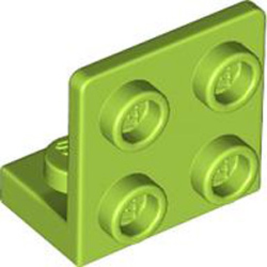 Angular Plate 1x2 2/2 Bright Yellowish Green