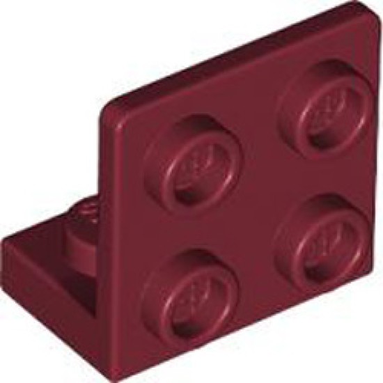 Angular Plate 1x2 2/2 Dark Red