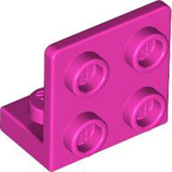 Angular Plate 1x2 2/2 Bright Purple