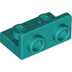 Angular Plate 1x2 1/2 Bright Bluish Green
