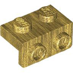 Angular Plate 1.5 Top 1x2 1/2 Warm Gold