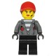 Female Jail Prisoner with Red Cap with Ponytail Minifigure