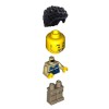 Male Wildlife Rescue Worker with 'RESCUE' Pattern Minifigure