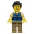 Male Wildlife Rescue Worker with 'RESCUE' Pattern Minifigure
