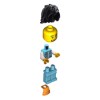 Male Arctic Explorer with Stethoscope and Bright Orange Life Jacket Minifigure
