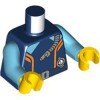 Female Arctic Explorer Diver in Diving Suit with Air Tanks and Flippers Minifigure