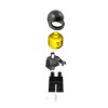 Male Race Car Driver with Racing Suit with Hawk Head Logo Minifigure