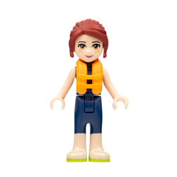 Friends Mia in Earth Blue Wetsuit and Life Jacket Minifigure