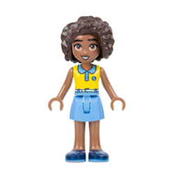 Aliya with Yellow Top and Medium Blue Skirt Minifigure