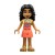 Adi with Vibrant Coral Overalls Skirt Minifigure