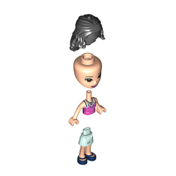 Andrea with Earth Blue Skirt and Bright Bluish Green Top Minifigure