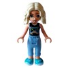 Friends Nova with Black and White Shirt and Video Game Controller Minifigure