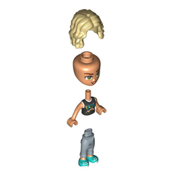 Friends Nova with Black and White Shirt and Video Game Controller Minifigure