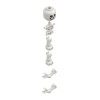 Skeleton - Standard Skull, Bent Arms Horizontal Grip Minifigure