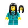 Girl in Bright Bluish Green Pajamas Top Minifigure