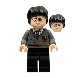 Harry Potter in Gryffindor Stripe and Shield Torso Minifigure