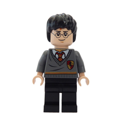 Harry Potter in Gryffindor Stripe and Shield Torso Minifigure