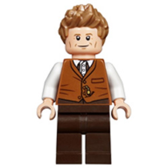 Newt Scamander - Dark Orange Vest Minifigure