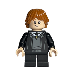 Ron Weasley - Hogwarts Robe with Black Tie Minifigure