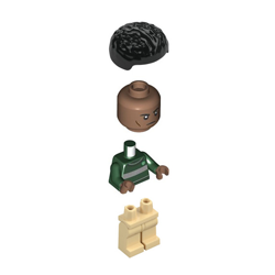 Blaise Zabini with Earth Green Slytherin Quidditch Sweater Minifigure