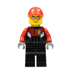 Racing Bike Driver 2 Minifigure
