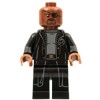 Nick Fury - Gray Sweater and Black Trench Coat, No Shirt Tail Minifigure