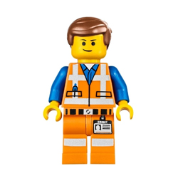 Emmet - Lopsided Closed Mouth Smile, without Piece of Resistance Minifigure
